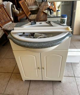 Mobilier vasque colonne miroir salle de bain