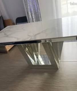 Mobilier table de salle à manger miroir