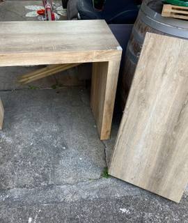 Mobilier console convertible table 8 personnes