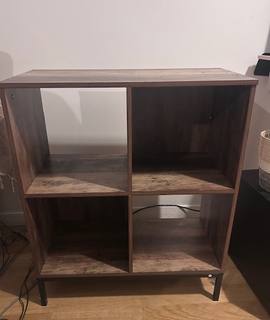 Mobilier meuble de rangement en bois avec 4 compartiments