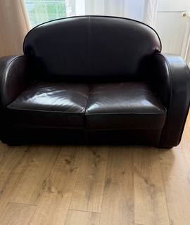 Mobilier canapé Club Marron cuir