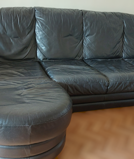 Mobilier canapé en cuir
