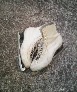 Sport patins à glace femme blancs