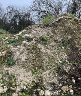 Terre et gravats terre de remblais