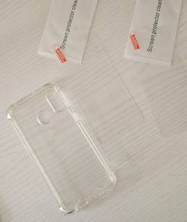 Téléphonie, Internet Coque transparente Samsung Galaxy A40 et 2 écrans de protection