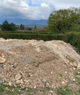 Terre et gravats terre de remblais