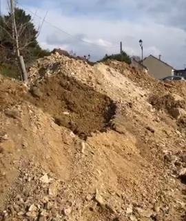 Terre et gravats terre plus gravats