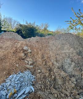 Terre et gravats terre glaise