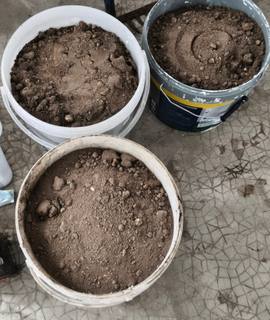 Terre et gravats sable et gravat